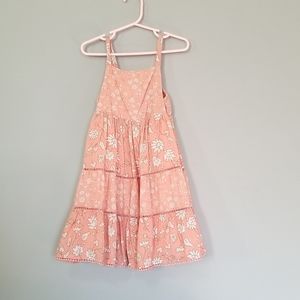 Cat & Jack peach flower dress size 4t
